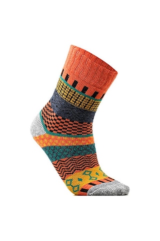 Techsport Svea Turuncu Unisex Günlük Yün Çorap Svea-turuncu Renkli Renkli Çok Renkli