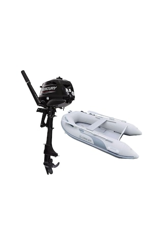 Coralsea 270 Ahşap Tabanlı Şişme Bot + Mercury 3.5 Hp Deniz Motoru