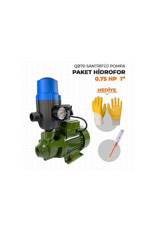 Staxx Power Qb70 Santrifüj Otomatik Pompa Paket Hidrofor 0.75 Hp