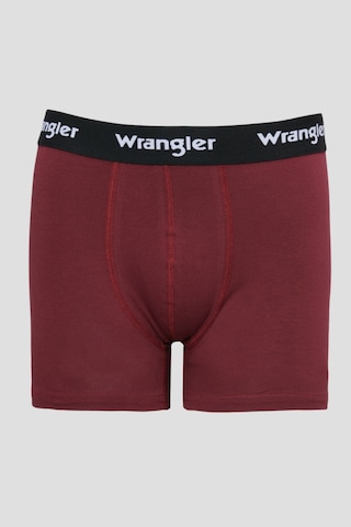 Wrangler Jackhammer Regular Fit Mavi Bordo Gri Melanj Logolu 3'lü Boxer Paketi W222588900 Çok Renkli