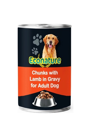Econature Kuzu Etli Yetişkin Köpek Konservesi 400 Gr