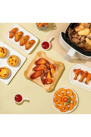 Nt Air Fryer Tek Kullanımlık Kağıt 50'li Paket Doğal 20 Cm Diğer