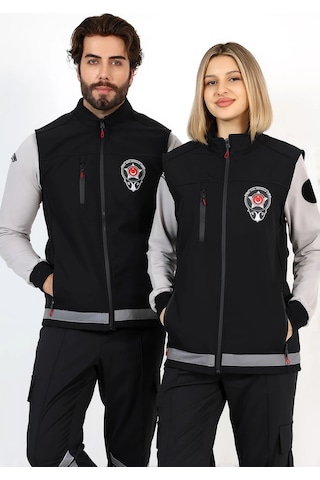 Güvenlik Soft Shell Yelek Siyah
