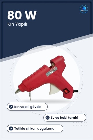 Sıcak Silikon Tabancası 80 W Kalın Yapı Elektrikli Yapıştırma Ev