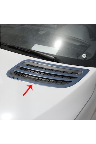 Mercedes Sprinter W907 Uyumlu 2018 Ve Üzeri Krom Kaput Üstü Havalandırma 2 Parça Paslanmaz Çelik