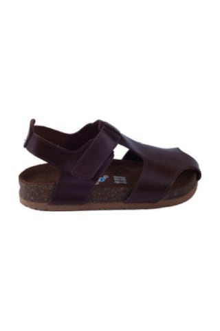 Toddler 8214 Anatomik Deri Mantar Taban Kahve Sandalet 21-25 Kahverengi