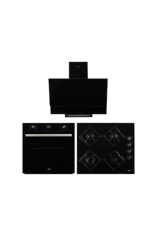 Exep Eco Line EF-240 - EO-320 - ED-401 Siyah Ankastre Set