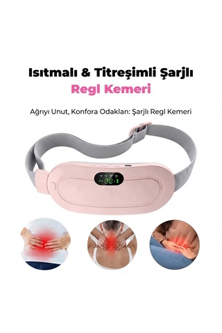 Isıtmalı Şarjlı Masaj Kemeri Ve Titreşimli Regl Kemeri
