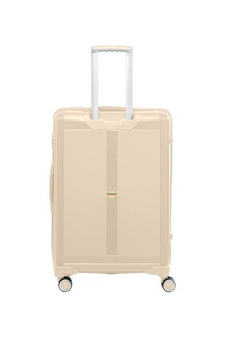 Unisex Jmy8101.12 John May Pp Silikon Valiz Büyük Boy 78 X48x32cm Krem Krem