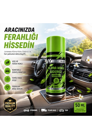 Klima Koku Giderici Bombası 150 Ml - Araç İçi Koku Giderici, Klima Temizleyici, Kalıcı Ferahlık Jeune Mor Koku Yeşil