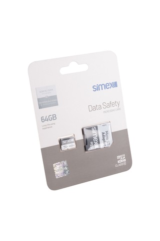 Simex 64 GB Hafıza Kartı SD Kart Adaptörlü 100 Mb/s SH-101