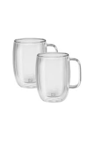 Zwilling 395001140 Çift Camlı Kulplu Latte 2'li Set