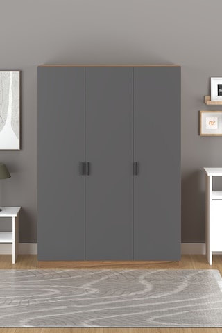 Alira 135 Cm 3 Kapaklı Gardırop Antrasit