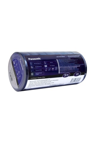 Panasonic Fr Pvc Elektrik İzolasyon Bandı Mavi 20m 1.80cm X 0,125mm - 8 Adet