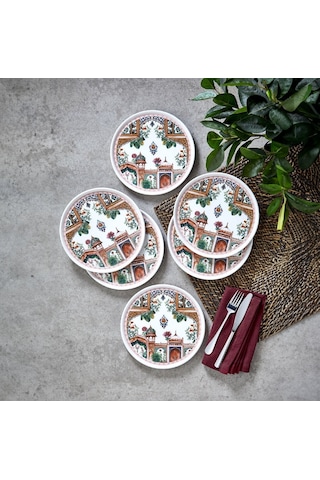 Fecra Nakkaş 6 Parça Pasta Tabağı Seti