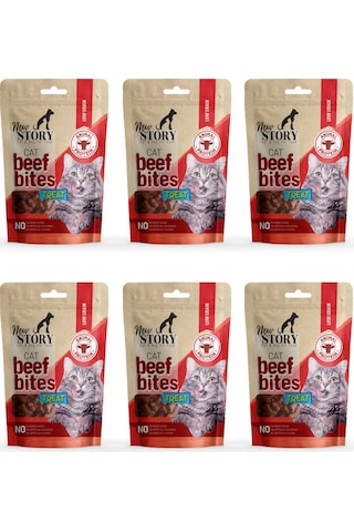Cat Beef Bites 6x60gr. Biftekli, Kedi Ödül Maması