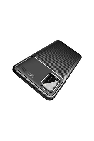 Samsung Uyumlu Galaxy A02s Kılıf Zore Negro Silikon Kapak Siyah