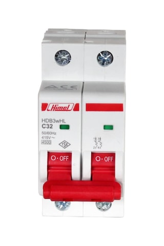 Himel 2x32A 4.5kA C Eğrisi Otomatik Sigorta