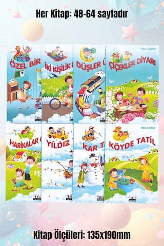 3. 4. Sınıflar İçin Görselli - Çocuk Hikaye Öykü Kitapları 40 Kitap