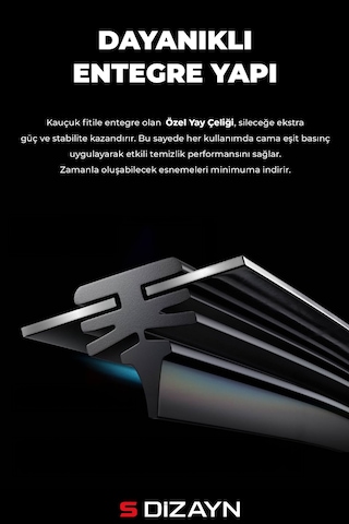 S-dizayn Renault Clio 4 Hb Ön Cam Silecek Seti 2012-2019 Premium Araca Özel 65-35 Cm A+ Kalite