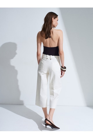 Dilvin 72711 %100 Pamuk Culotte Pantolon-ekru