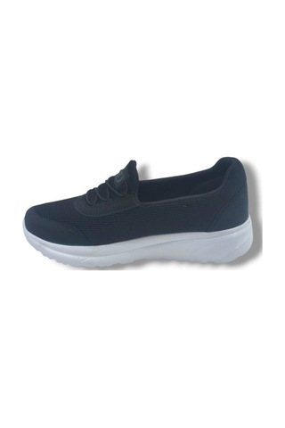 Black Sea 626-26 Anorak Anatomik Taban Kadın Sneaker Siyah Beyaz
