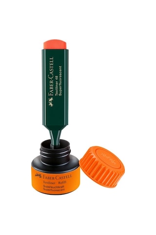 Kayakirtasiye Faber Castell Turuncu Fosforlu Kalem Mürekkebi 154915