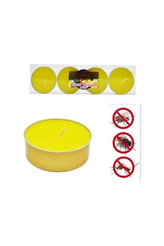 SİNEK KOVUCU MUM 8'lİ Tealight SARI