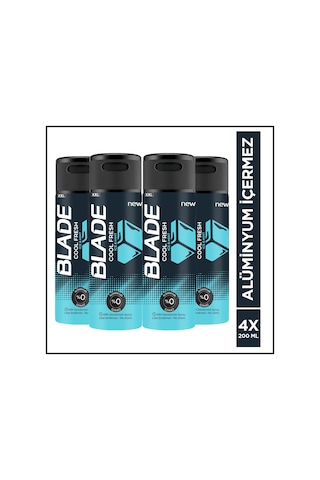Blade Cool Fresh Erkek Deodorant 4x200 Ml