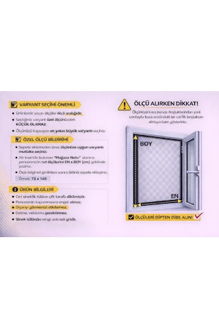 Flydes Ölçüye Özel Cırtlı Sineklik | Fiberglass Tül | Pencere Sineklik