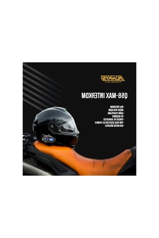 Çift Sürücü İletişimi İçin 2 Adet Telsiz Motosiklet Kask Seti, 500m Mesafe