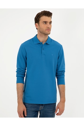 Pierre Cardin Erkek İndigo Sweatshirt 50294438-vr028 İndigo
