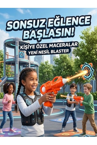 Işıklı Sesli Pilli Uzaylı Işın Tabancası - Renkli Modern 23cm Eğlenceli Oyuncak Tabanca