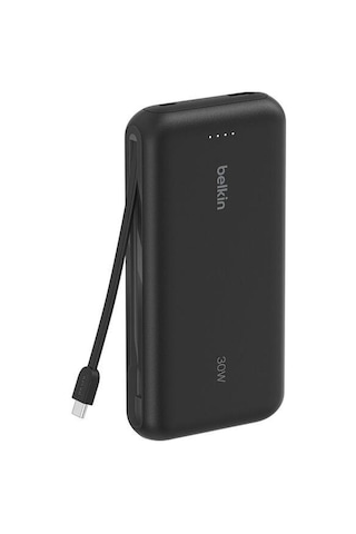 Belkin Bpb024 Boostcharge 20k 30w Entegre Usb-c Kablolu Powerbank - Siyah