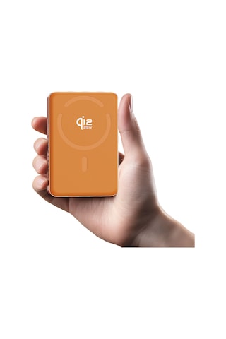 Lenyes Pw1018d 35w Dijital Led Göstergeli Qi2 Teknolojili Wireless Powerbank 25w 10000mah Turuncu