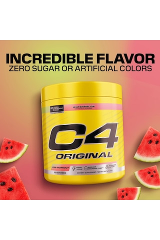 Cellucor C4 Orıgınal Watermelon Preworkout Pump Booster 30 Servıngs