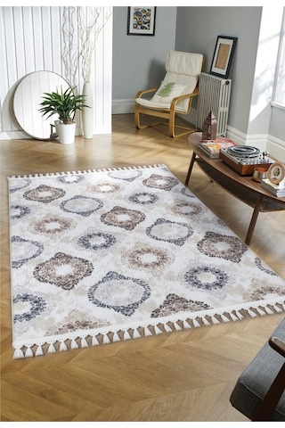 Olivia Vl Iskandinav Halı Premium Kalite Oturma Odası, Mutfak, Antre, Koridor Halısı 7004 Krem 7004 Krem