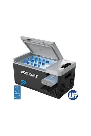 Acopower V18 12/24/220volt 18litre Kompresörlü Outdoor Oto Buzdolabı Akü Dahil Değildir