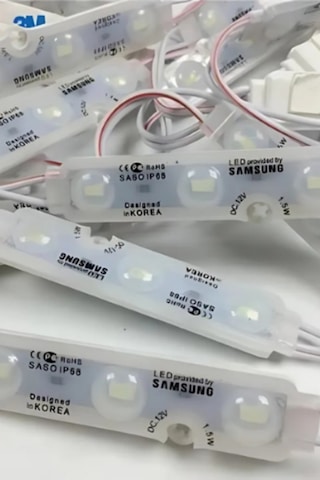 12 Volt 3 Lensli Samsung Modül Led Beyaz 10 Adet