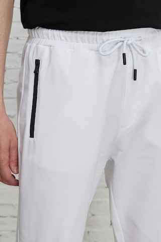 AC&Co / Altınyıldız Classics Erkek Standart Fit Normal Kesim Eşofman Altı Beyaz