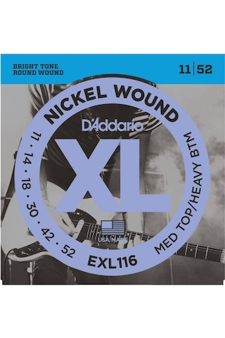 D'addario Exl116 Elektro Gitar Teli 11-52