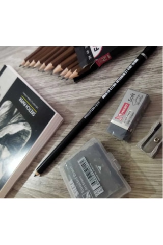 Dreamart Galery Karakalem Başlangıç Çizim Seti, Eskiz Çizim Defteri