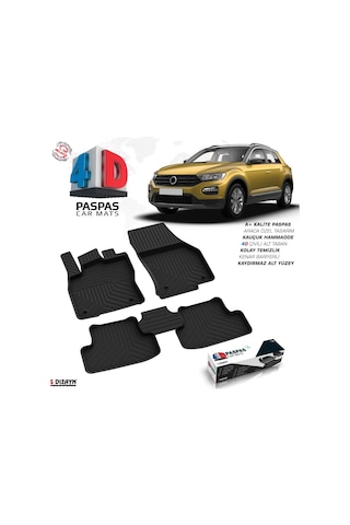 Vw T-roc 4d Havuzlu Havuzlu Paspas 2019 Üzeri A+ Kalite