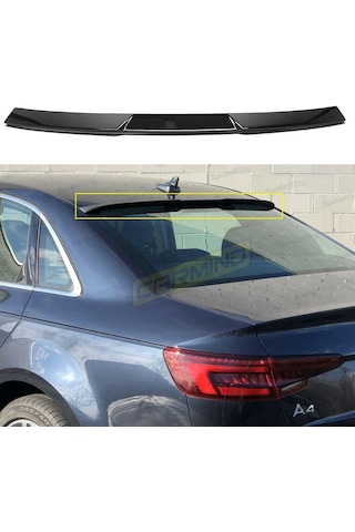Audi A4 B9 Cam Üstü Rs Spoiler Piano Black 2017-2019