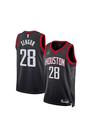 H.o.u.s.t.o.n Rockets 2025 Alperen Şengün Basketbol Forması Blac Çok Renkli