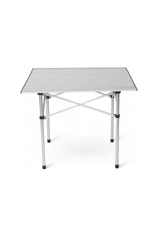 Temiz Pazar Portatif Katlanabilir Alüminyum Masa 70 x 70 x 55 CM Gri