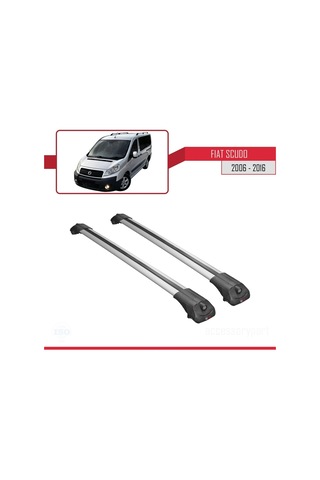 Fiat Scudo 2006-2016 Arası İle Uyumlu Ace-1 Ara Atkı Tavan Barı Gri
