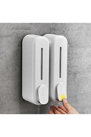 Yeni Model Sabunluk 350 Ml Duvara Monte Sıvı Sabunluk 2 Adet