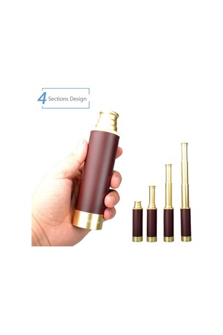 Samdoo 25x30 Metal Gümüşlük Prismlu Tek Gözlü Teleskop, Anti-yansıma Mavi Kaplama, Parlak Görüş, Taşınması Kolay, 126m/1000m Görüş Alanı