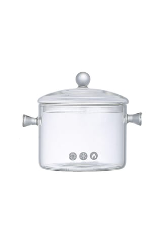 Isıya Dayanıklı Cam Tenceresi Kapaklı, Büyük Çift Kulplar Cam Pişirme Tenceresi, Makarna Erişte İçin Cam Soba Tenceresi, Çorba Cam